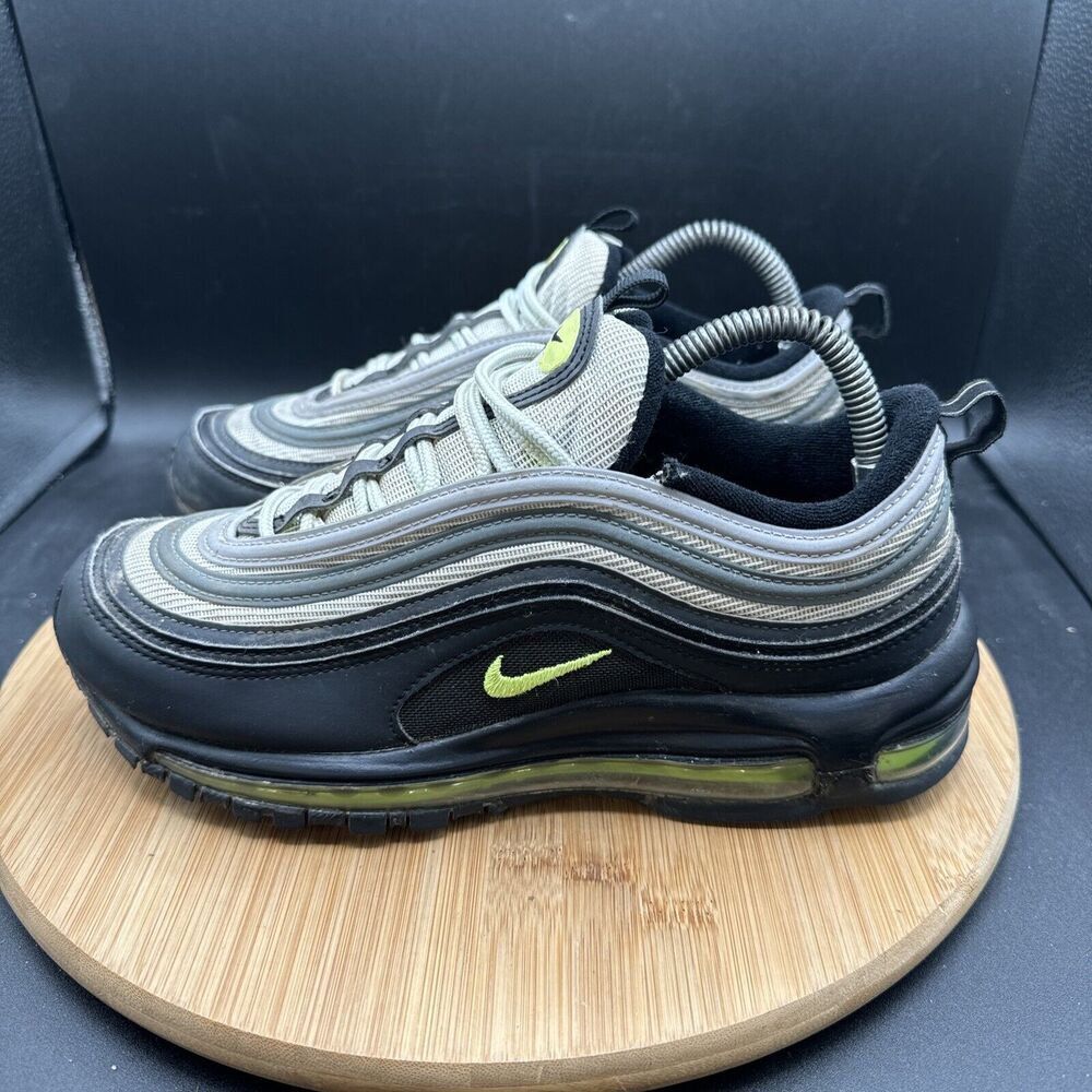 Nike Air Max 97 Men Size 7 Shoes Black Yellow Sneakers DX4235-001